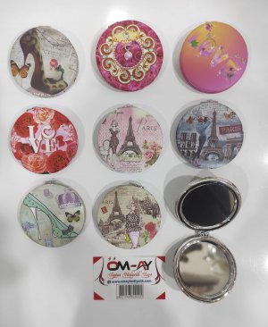 AYNA YUVARLAK BASKILI